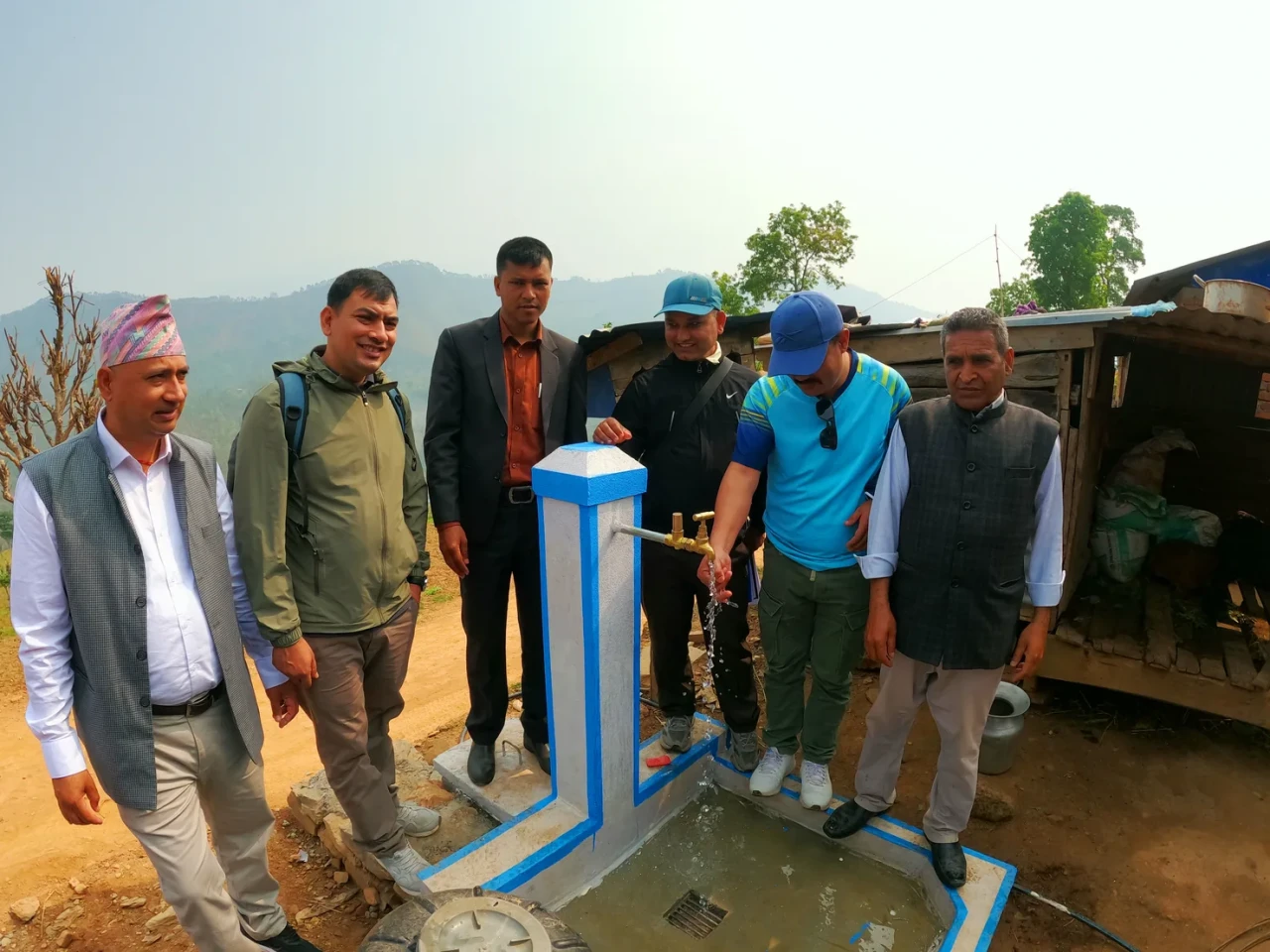 त्रिपुरासुन्दरी–६ का दलित बस्तीमा ‘एक घर, एक धारा’ योजना सम्पन्न