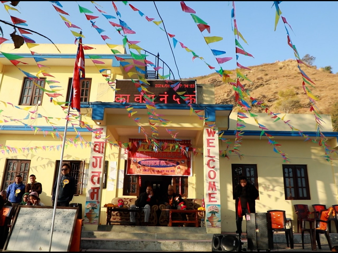 धादिङ,त्रिपुरासुन्दरी :  वडा नम्बर ५ मा बाजा तालिम हुने