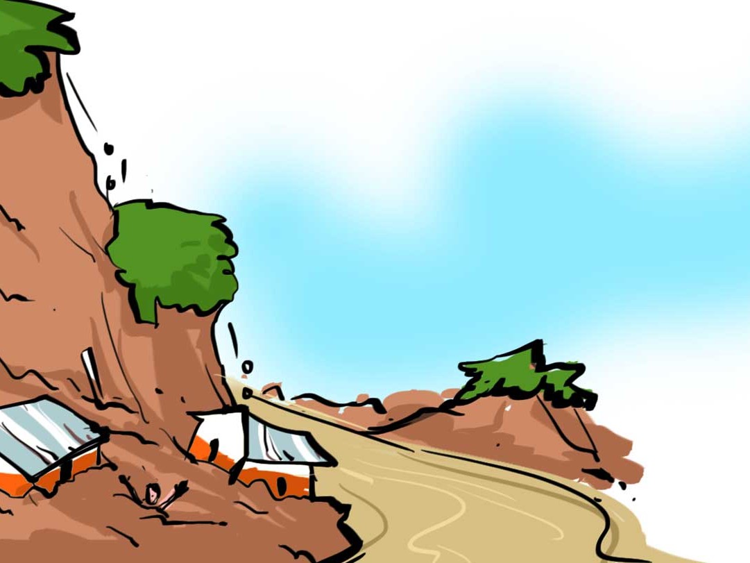 गोरखा : चुमनुब्रीमा पहिरो जाँदा एक घर पुरियो