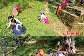गोरखा, आरुघाट : डेंगु संक्रमण नियन्त्रणको लागि सरसफाई कार्यक्रम