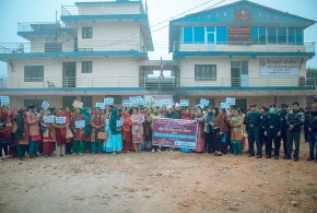 धादिङको त्रिपुरासुन्दरीमा लैंगिक  हिंसा विरुद्धको १६ दिने अभियान सम्पन्न