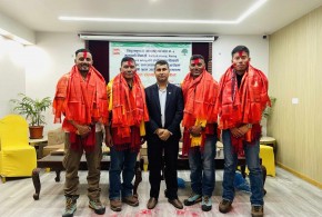 धादिङका भुवन आलेमगरसहित सगरमाथा आरोही युवालाई सम्मान