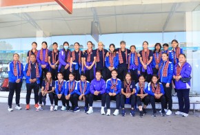 नेपाली महिला फुटबल टोली स्वदेश फर्कियो