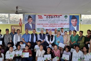 एसइई उत्तीर्ण विद्यार्थीलाई नेपाली काँग्रेसको अभिमुखिकरण तथा सम्मान