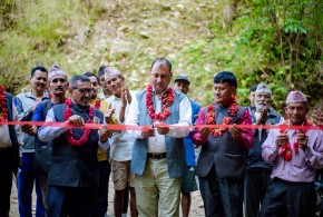 धादिङ, त्रिपुरासुन्दरी : वडा नम्बर ३ मा २.५ किलोमिटरको नयाँ सडक उद्घाटन
