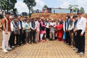 धादिङ :  ज्वालामुखी गाउँपालिकाको प्रशासनिक भवनको सिलान्यास