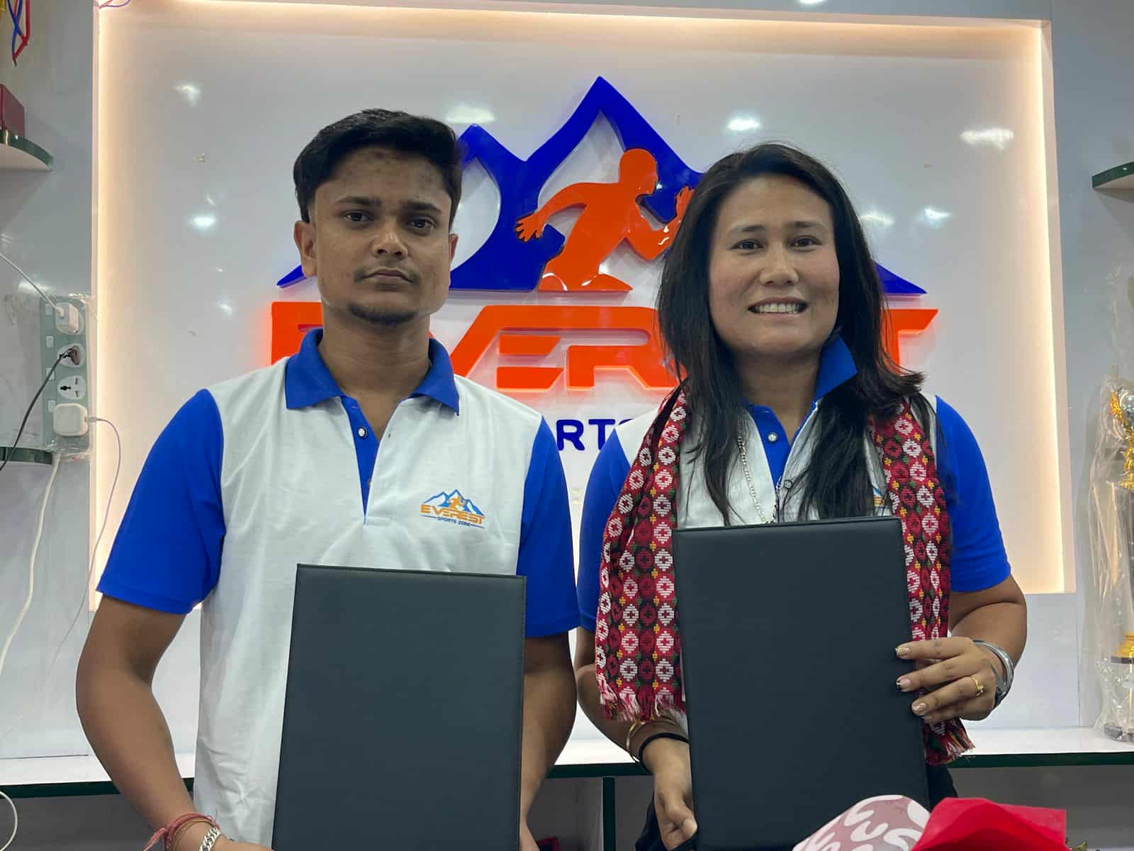 हिमा अस  एजुकेसन कन्सल्टेन्सी र एभरेष्ट स्पोर्टको ब्राण्ड एम्बासडरमा रुविना नियुक्त